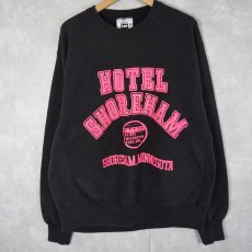 画像1: 90's Lee USA製 REVERE WEAVE TYPE "HOTEL SHOREHAM" プリントスウェット XL (1)