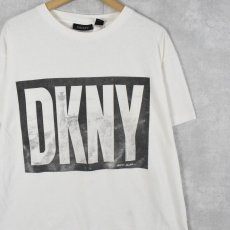 画像1: 90's DKNY ロゴプリントTシャツ S (1)