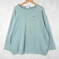 画像1: 2000's NIKE ロゴ刺繍 スウェット XL (1)