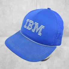 画像1: 90's〜 IBM 企業ロゴ スナップバックメッシュキャップ  (1)