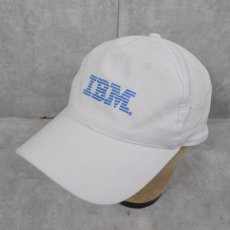 画像1: IBM 企業ロゴ刺繍キャップ (1)