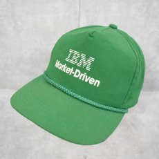 画像1: 90's IBM 企業ロゴ スナップバックキャップ  (1)