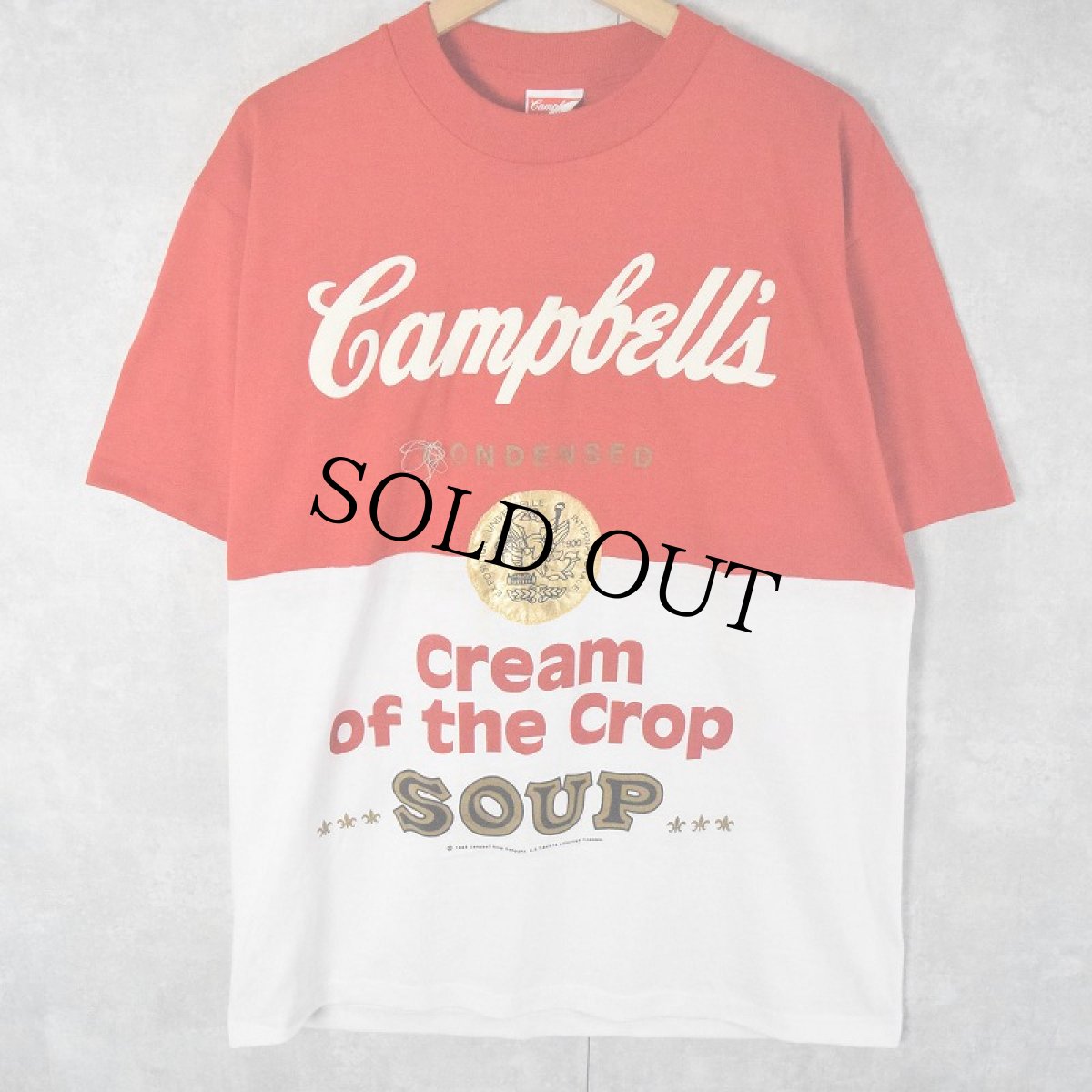 画像1: 80's Campbell's Soup "Cream of the Crop" プリントTシャツ DEADSTOCK L (1)