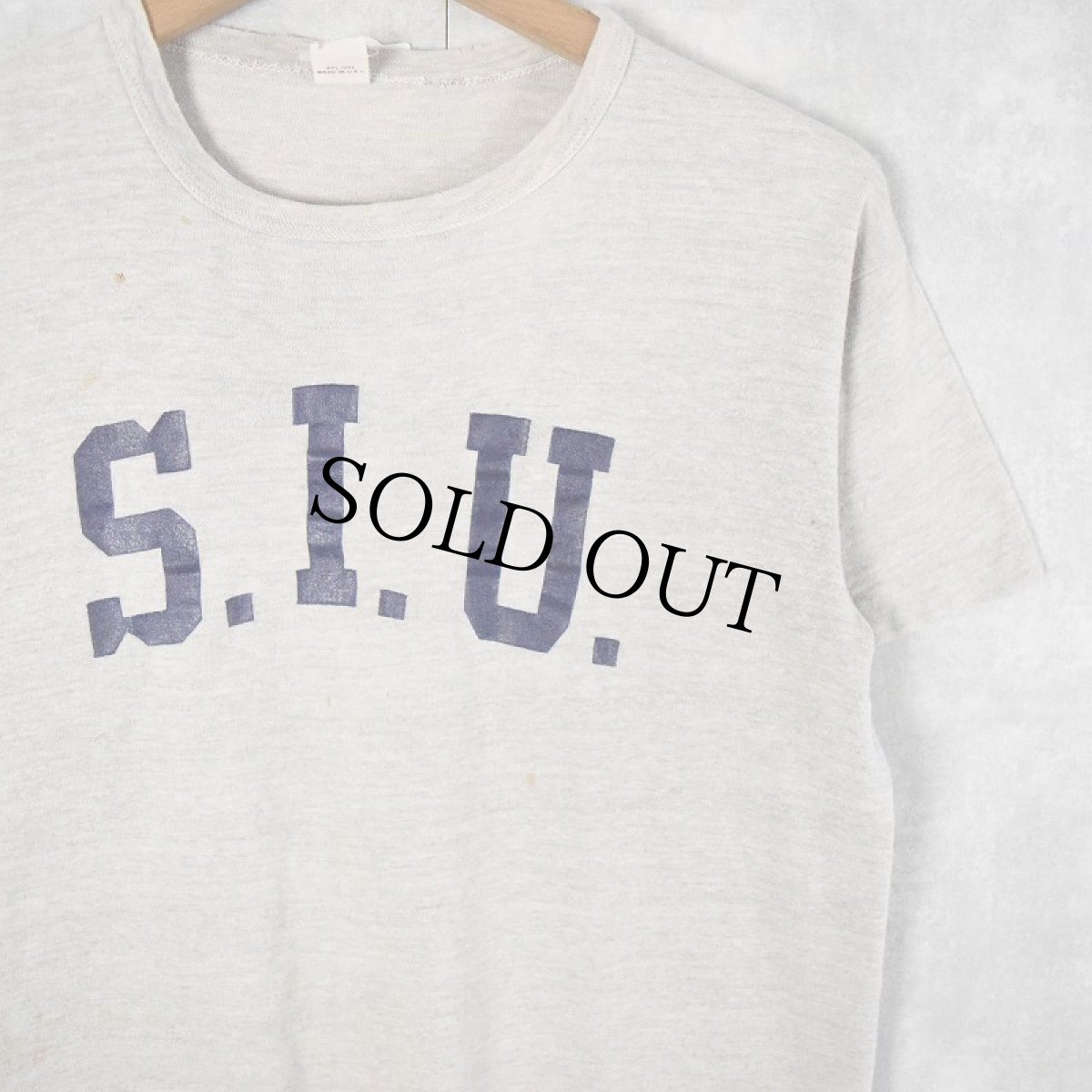 画像1: 60's Sportswear "S.I.U" プリントTシャツ M (1)