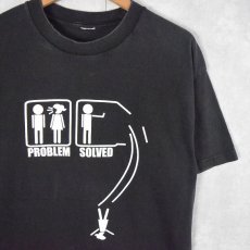 画像1: PROBLEM SOLVED ピクトグラム プリントTシャツ (1)