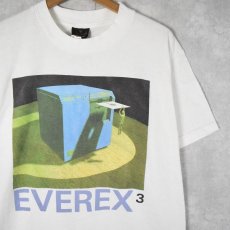 画像1: 90's EVEREX3 USA製 企業プリントTシャツ L (1)