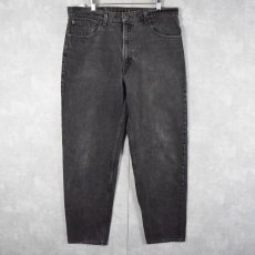 画像1: 90's Levi's 550 USA製 ブラックデニム W37 (1)