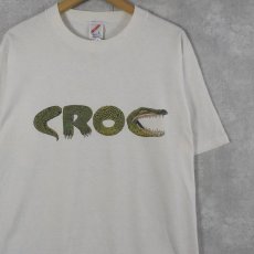 画像1: 90's USA製 "CROC" ワニプリントTシャツ L (1)
