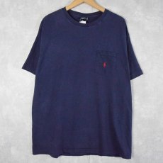 画像1: 90's POLO Ralph Lauren USA製 ロゴ刺繍 ポケットTシャツ L (1)