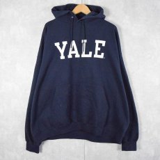 画像1: Champion "YALE" プリントスウェット NAVY XXL (1)