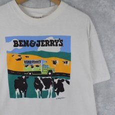 画像1: 90's BEN&JERRY'S USA製 企業プリントTシャツ XL (1)