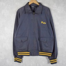 画像1: 90's〜 POLO Ralph Lauren チェーン刺繍 コットンジャケット L (1)