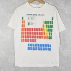 画像1: 90's USA製 "Periodic Table of the Elements" 周期表プリントTシャツ M (1)