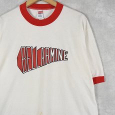 画像1: 80's USA製 "BELLARMINE" プリントリンガーTシャツ XL (1)