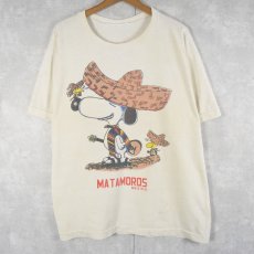 画像1: 80〜90's SNOOPY "MATAMOROS MEXICO" キャラクタープリントTシャツ (1)