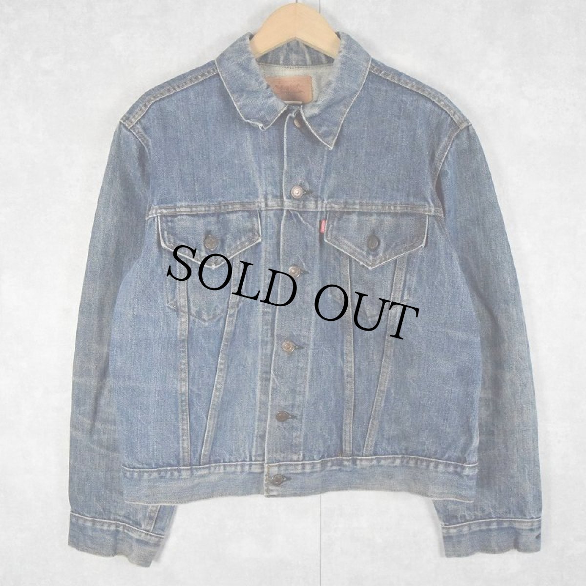 画像2: 70〜80's Levi's 70505-0217 USA製 刺繍入り デニムジャケット SIZE42 (2)