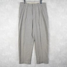 画像1: POLO Ralph Lauren 千鳥格子柄 2タック コットンスラックス W33 (1)