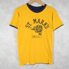 画像1: 80〜90's USA製 "ST.MARK'S" リバーシブルTシャツ S (1)