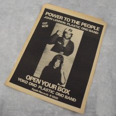 画像1: 70's Plastic Ono Band "Open Your Box" Band Poster (1)