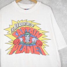 画像1: 90's CAPTAIN PLANET USA製 キャラクタープリントTシャツ XL (1)