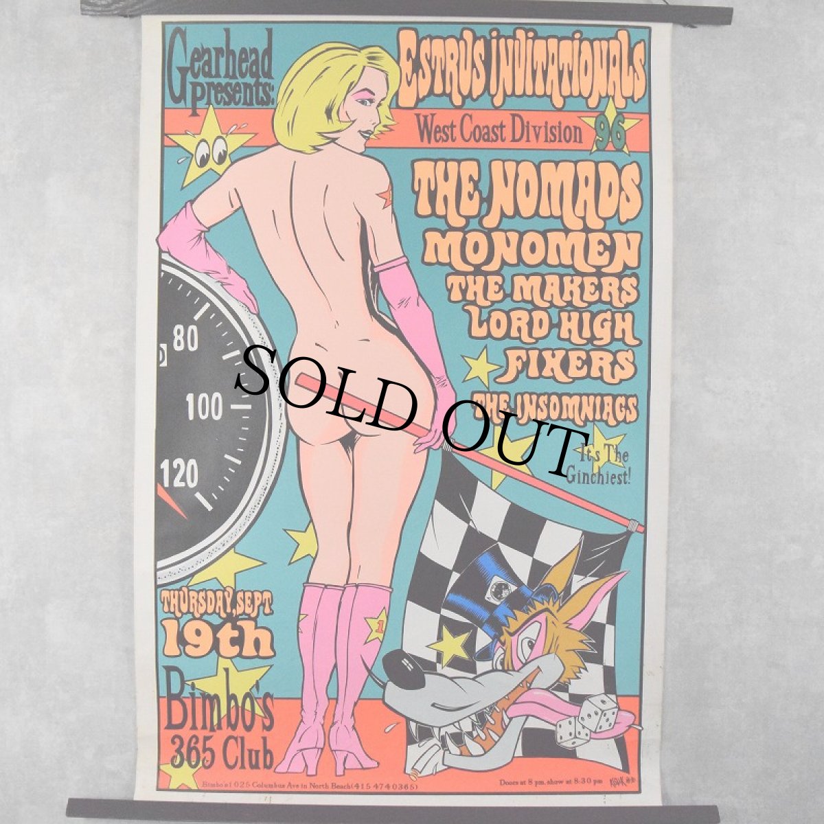 画像1: Frank Kozik "Bimbo's 365 Club" poster (1)