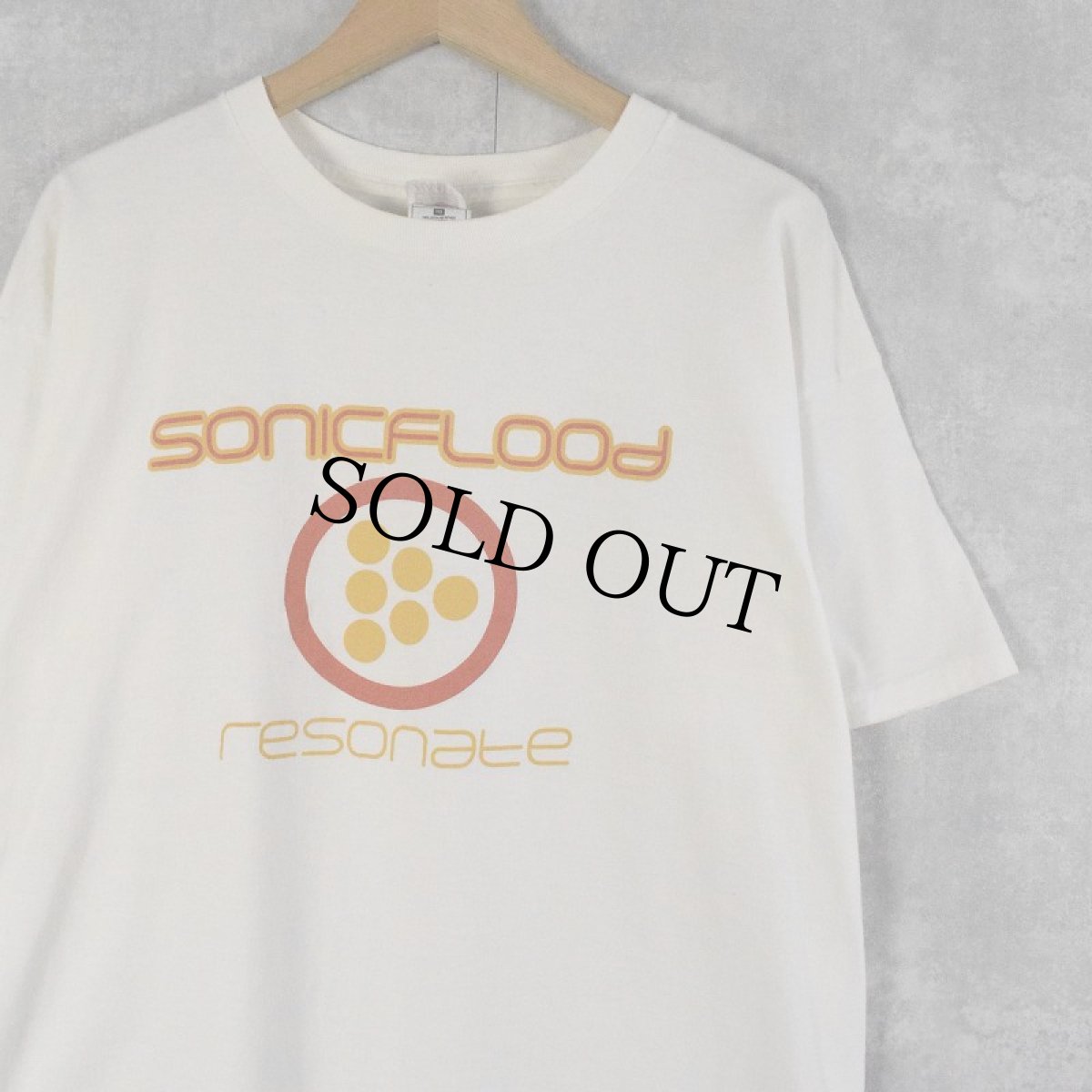 画像1: 2000's SONICFLOOD "resonate" クリスチャン・ロックバンドTシャツ XL (1)
