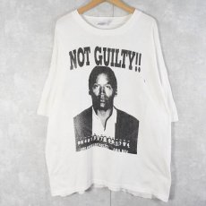 画像1: 90's O.J. Simpson "NOT GUILTY!!" フットボール選手プリントTシャツ XXL (1)