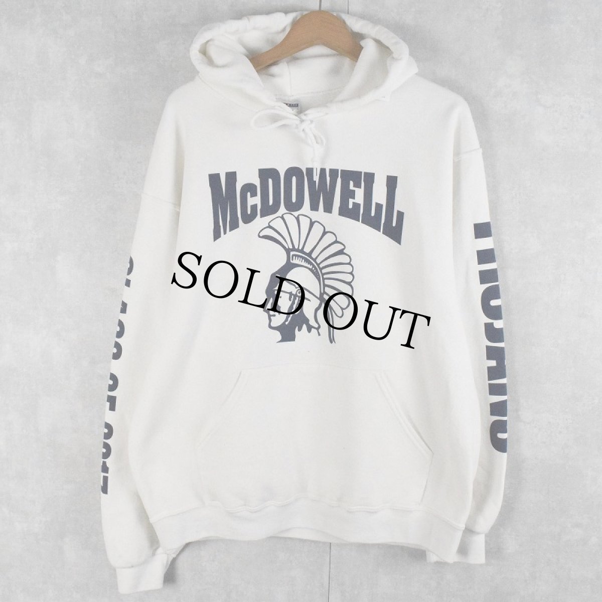 画像1: "McDOWELL" プリントスウェットフーディー L (1)