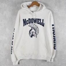 画像1: "McDOWELL" プリントスウェットフーディー L (1)