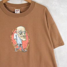 画像1: 90's USA製 "JOHNDOE" イラストプリントTシャツ XL (1)