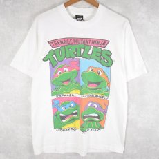 画像1: 90's Teenage Mutant Ninja Turtles USA製 アニメキャラクタープリントTシャツ L (1)