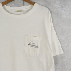 画像2: 90's BANANA REPUBLIC USA製 地図プリント ポケットTシャツ L (2)