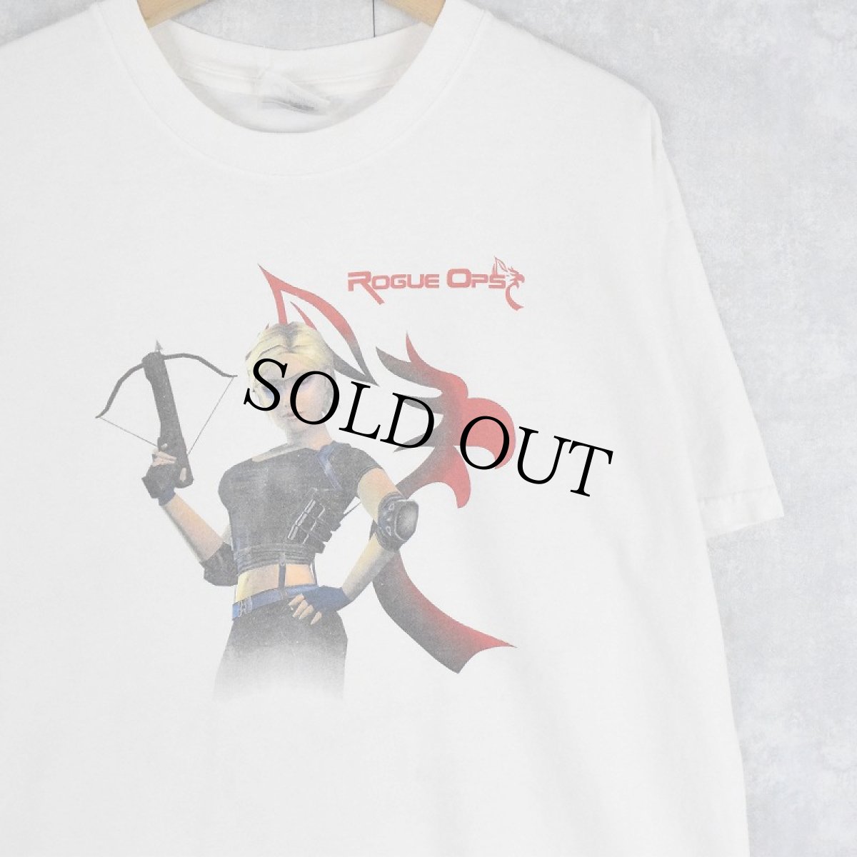 画像1: ROGUE OPS ゲームキャラクタープリントTシャツ L (1)