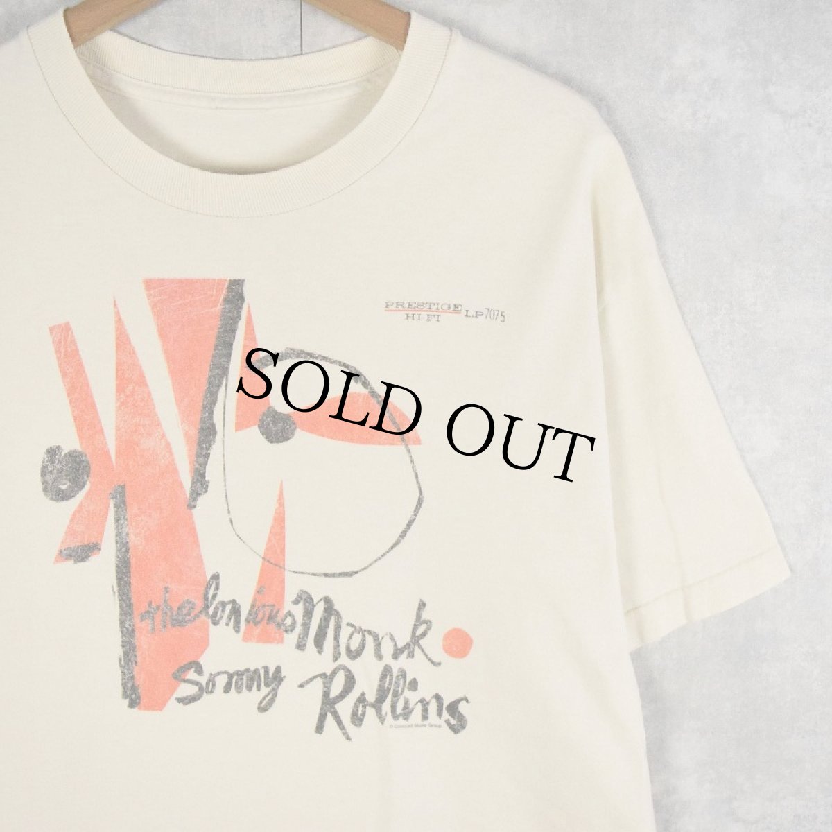 画像1: Thelonious Monk & Sonny Rollins ジャズアルバムプリントTシャツ (1)