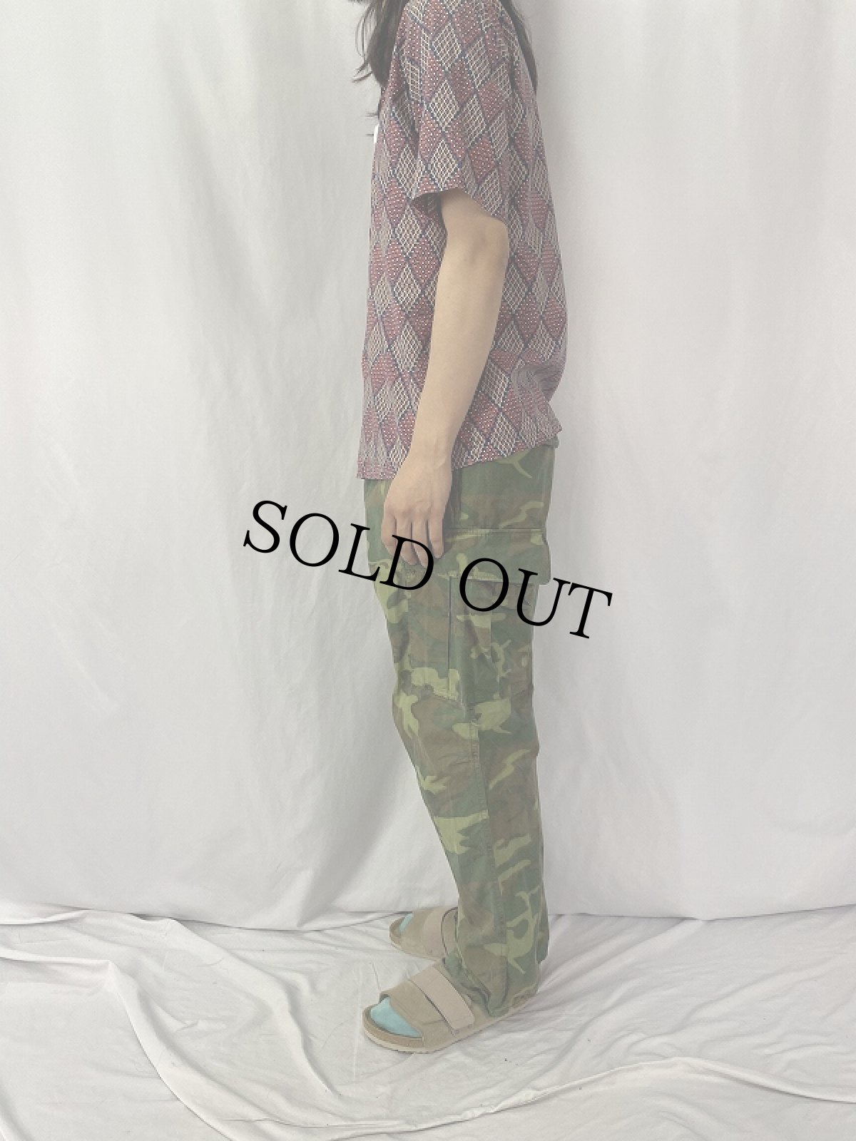 画像3: 60's U.S.ARMY ERDL迷彩 グリーンリーフ ジャングルファティーグパンツ 3rd MEDIUM-REGULAR (3)