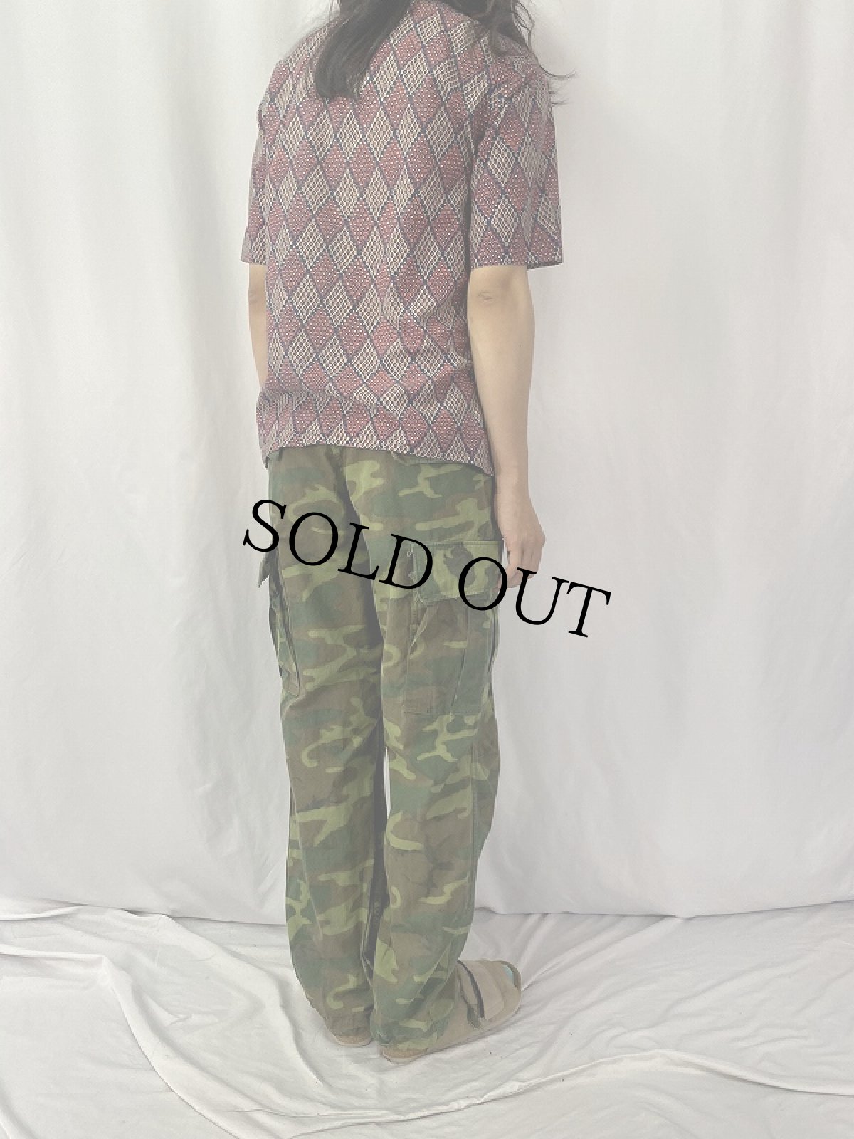 画像4: 60's U.S.ARMY ERDL迷彩 グリーンリーフ ジャングルファティーグパンツ 3rd MEDIUM-REGULAR (4)