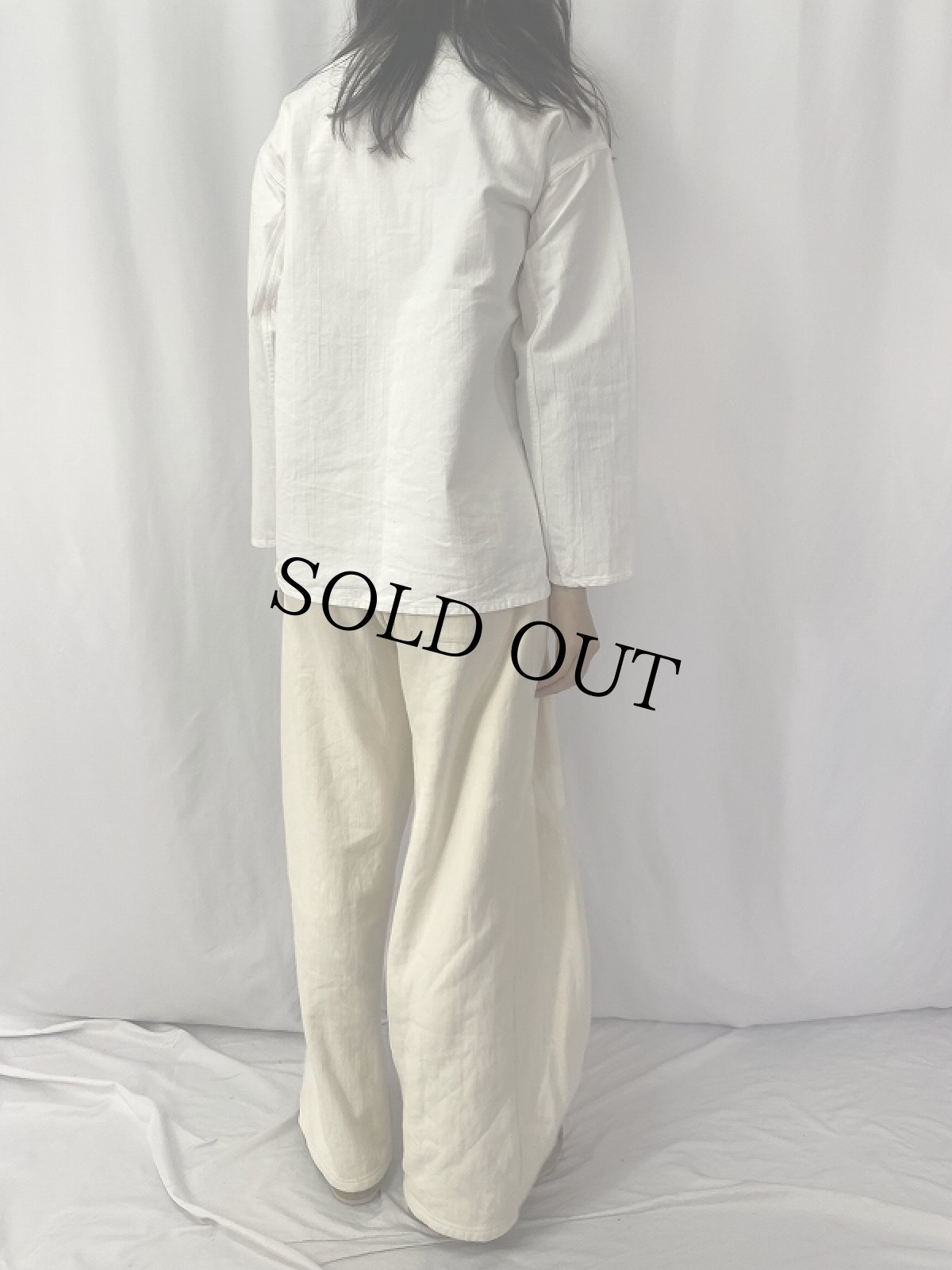 画像4: 80's ロシア軍 ヘンリーネックスリーピングシャツ (4)