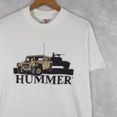画像1: 90's HUMMER USA製 自動車イラストTシャツ M (1)