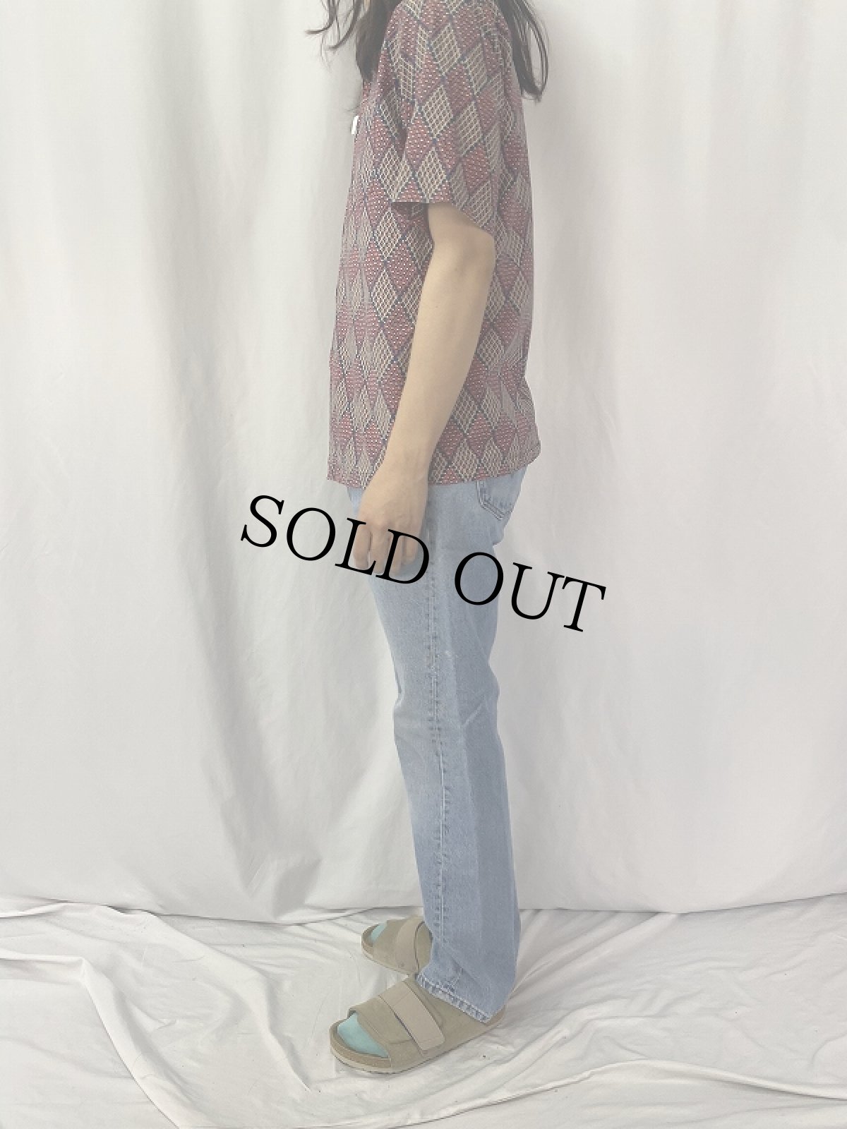 画像5: 60〜70's Sincere bailor 総柄シャツ (5)