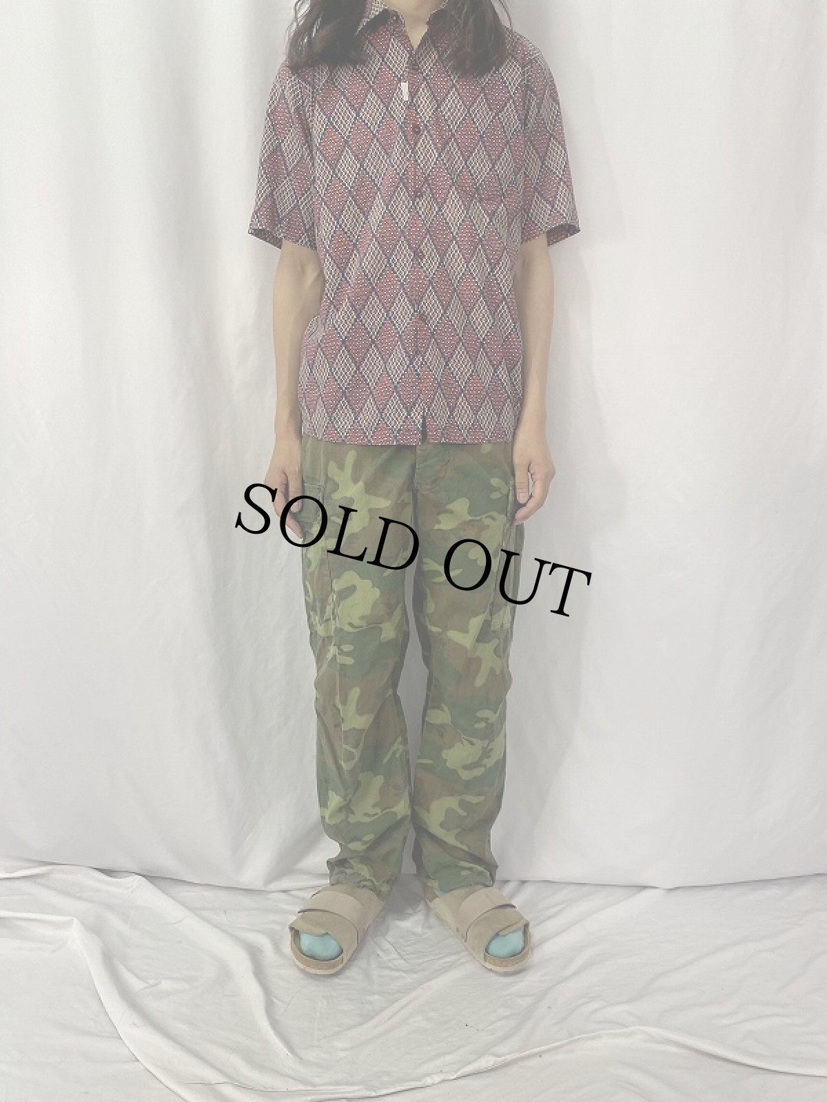 画像2: 60's U.S.ARMY ERDL迷彩 グリーンリーフ ジャングルファティーグパンツ 3rd MEDIUM-REGULAR (2)