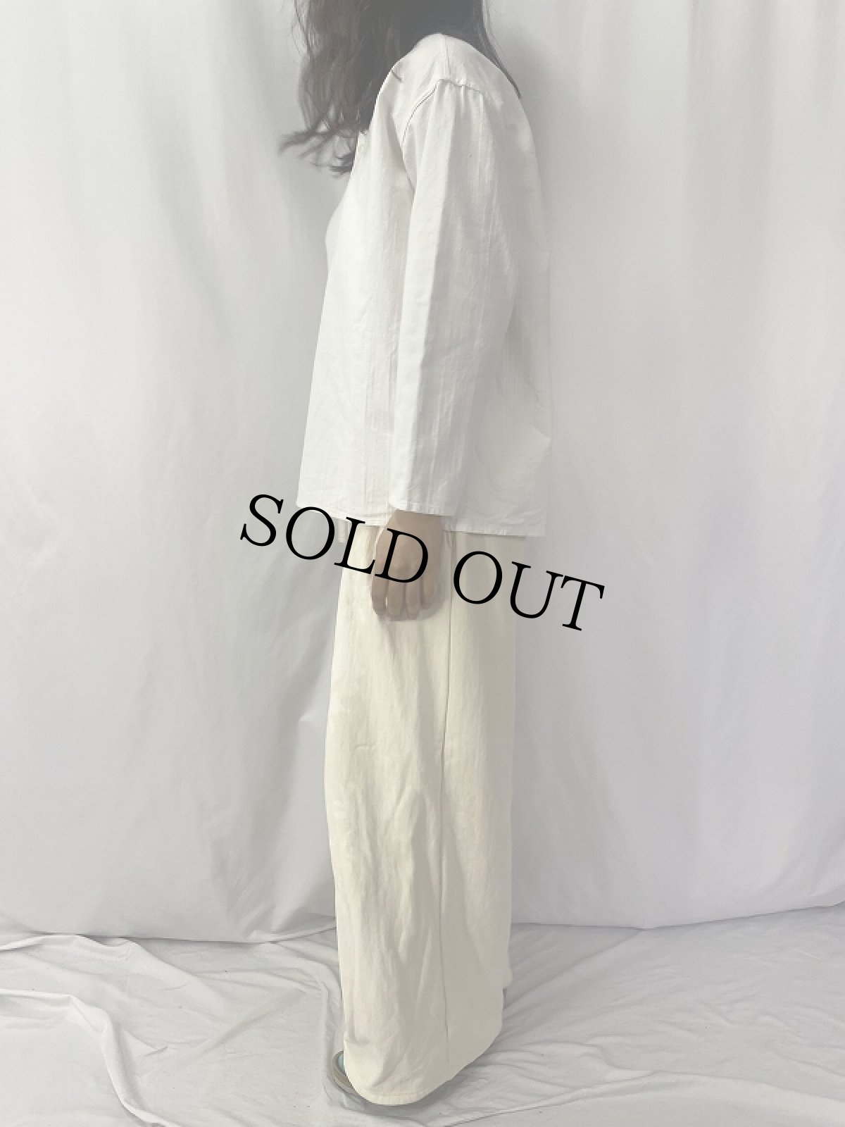 画像3: 80's ロシア軍 ヘンリーネックスリーピングシャツ (3)