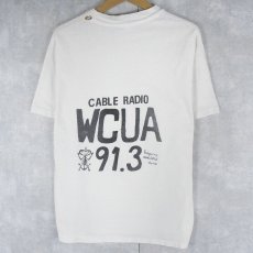 画像1: 90's WCUA Radio USA製 "Sit And Spin" ラジオプリントTシャツ L (1)