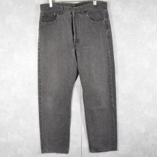 画像1: 90's Levi's 501 USA製 ブラックデニムパンツ W33 (1)