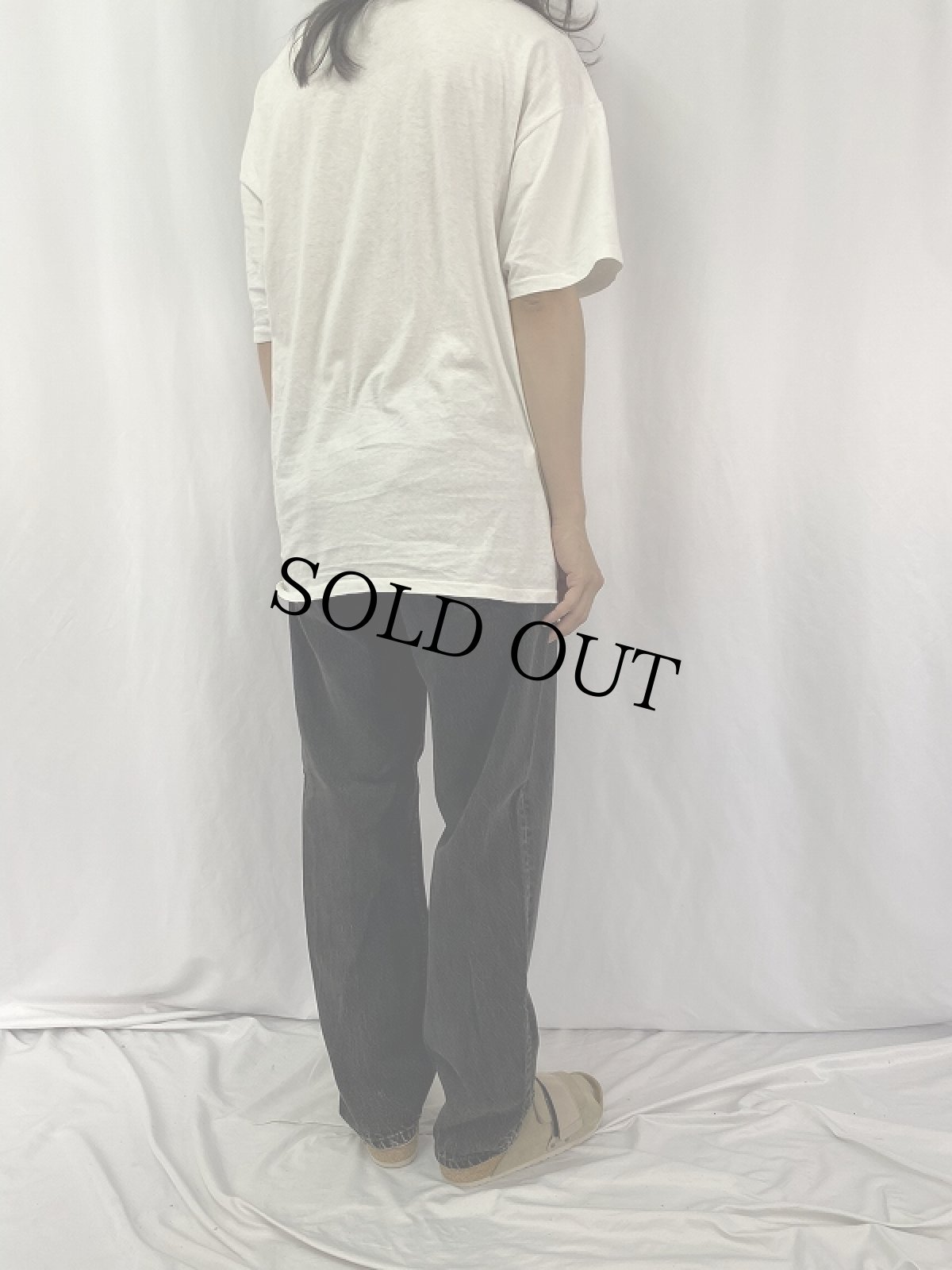 画像4: 90's Levi's 501 USA製 "サルファブラック" ブラックデニムパンツ W34 (4)