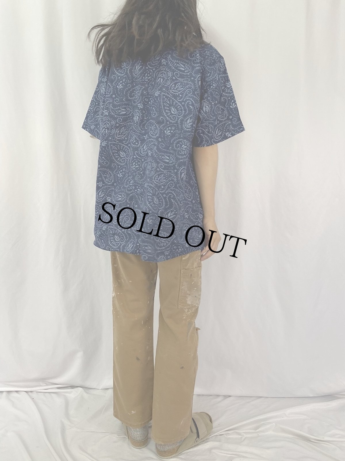 画像4: POLO Ralph Lauren "CANBRIDGE" ペイズリー柄 リネンプルオーバーシャツ L (4)