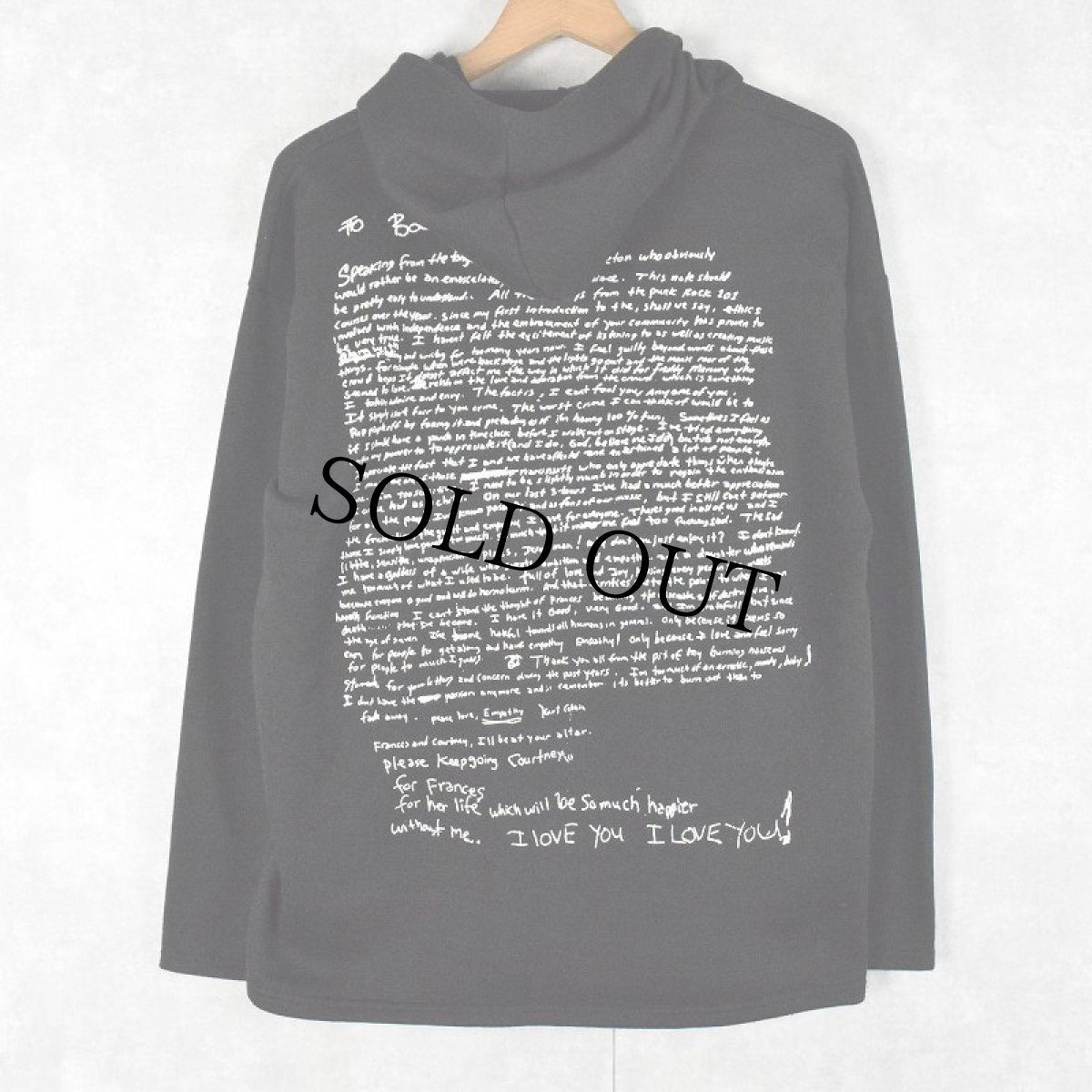 画像2: NIRVANA "NEVERMIND" ロックバンドプリントスウェットフーディー S (2)