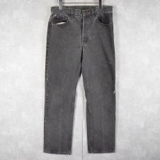 画像1: 90's Levi's 501 USA製 ブラックデニム W31 (1)