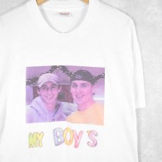 画像1: "MY BOY'S" メモリアルフォトTシャツ L (1)