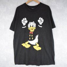 画像1: 〜90's ドナルドダック キャラクタープリントTシャツ (1)