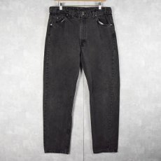 画像1: 90's Levi's 505 USA製 ブラックデニムパンツ W31 (1)